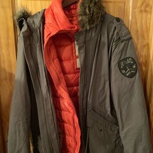 Men’s green parka JetLag (used)